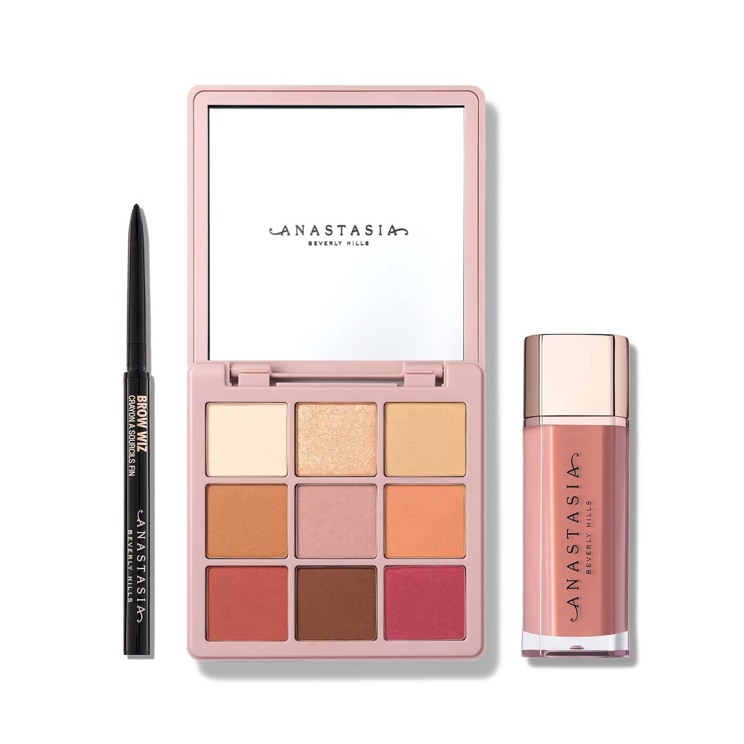 Anastasia Beverly Hills - Mini Modern Renaissance Kit includes 9 eyeshadow colors, a lip gloss and eyebrow pencil 